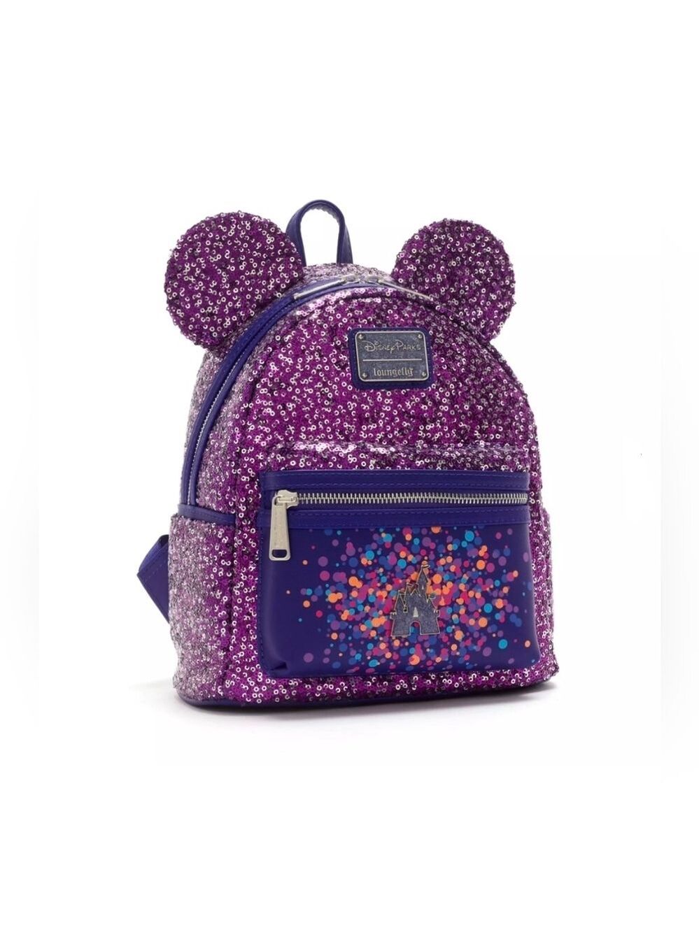 Loungefly Disney Parks Paris 30th Anniversary Sequin Backpack